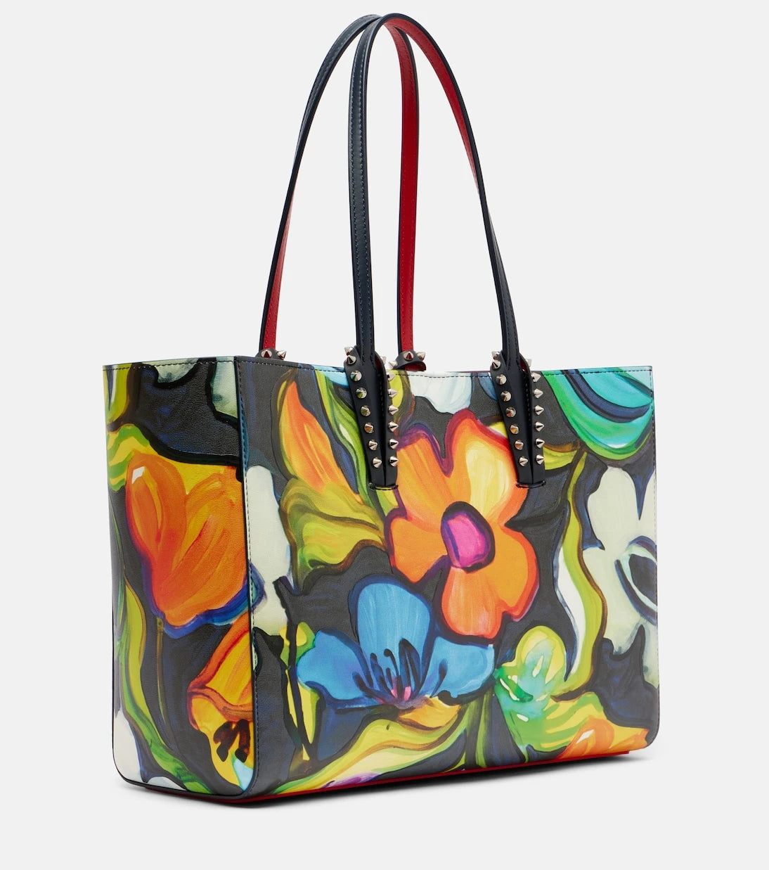Christian Louboutin - Cabata Small floral leather tote bag