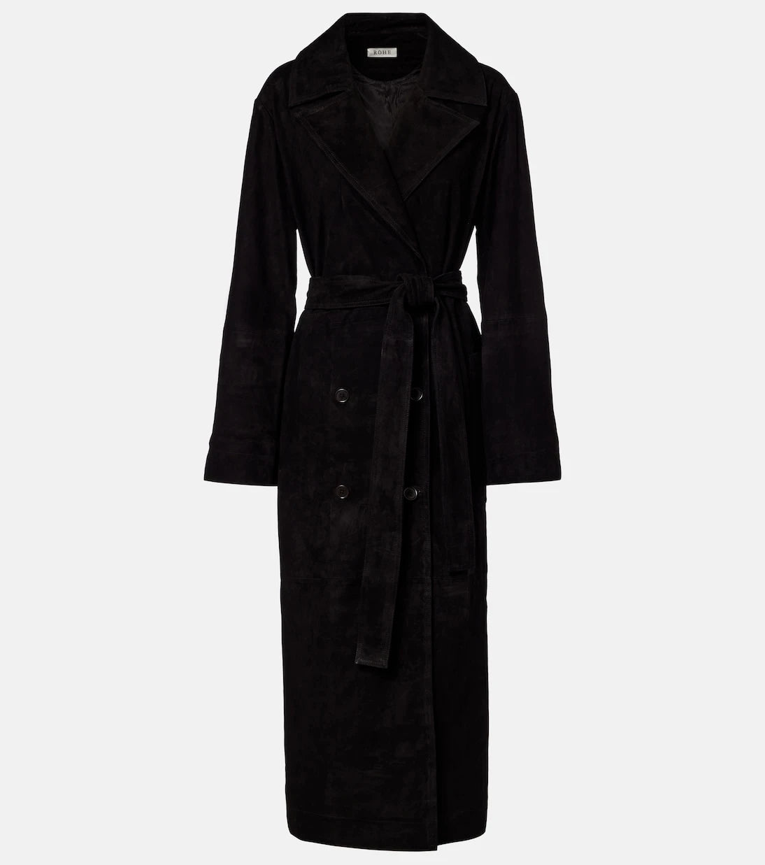 Róhe - Suede wrap coat