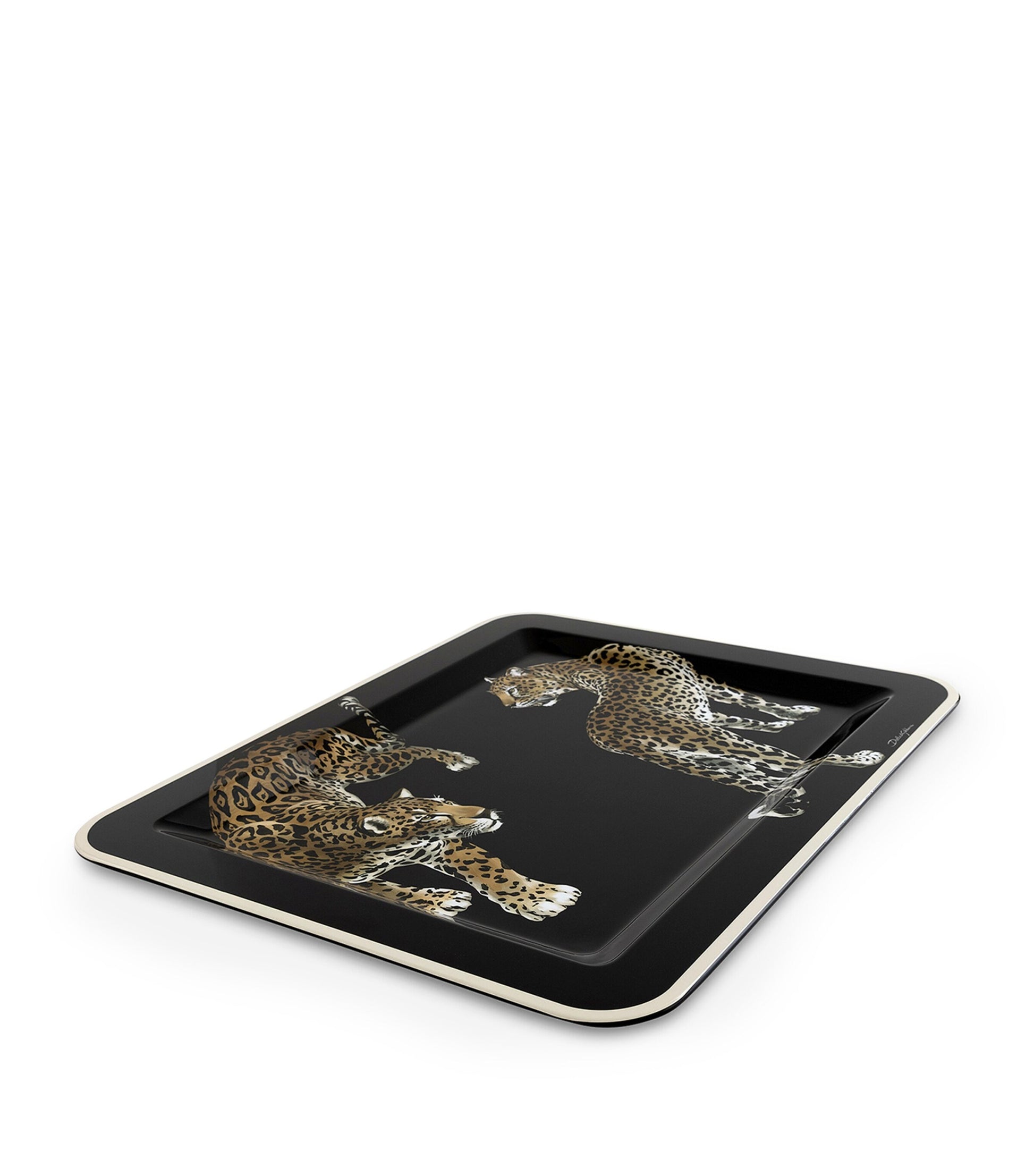 Dolce & Gabbana Casa Wooden Leopard Tray