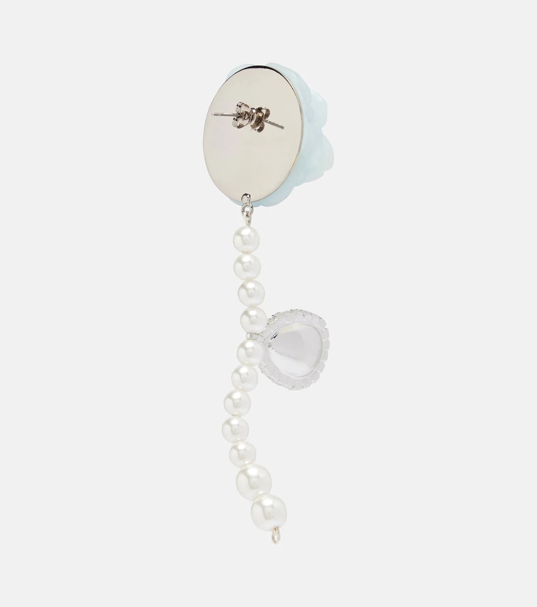 Magda Butrym - Rose embellished drop earrings