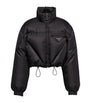 Prada Black Crop Re-Nylon Puffer Jacket