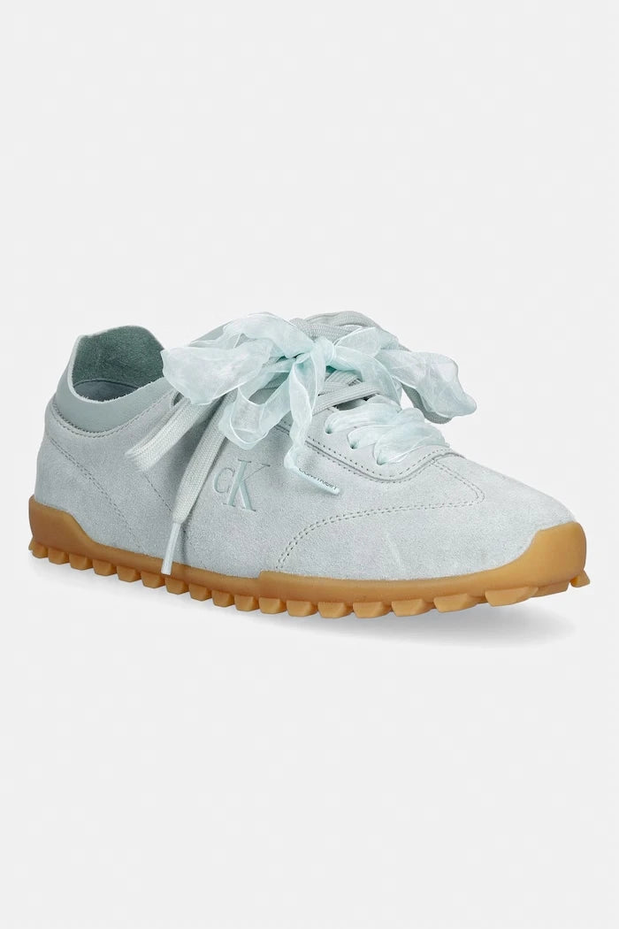 Calvin Klein LOW PROFILE RUN MG SUE DB LACES маратонки дамски от кожа