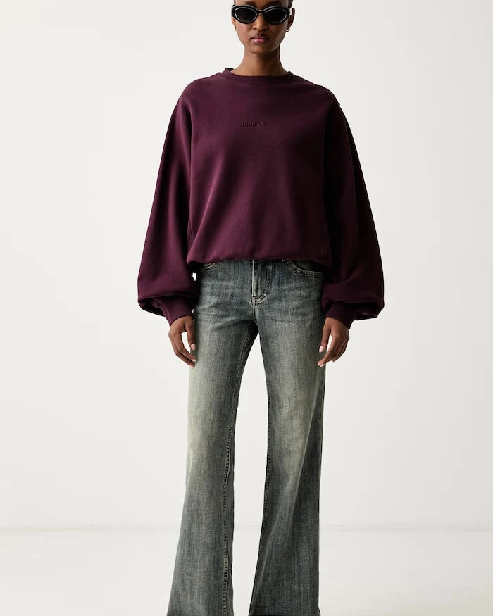 Rotate kadın pamuklu sweatshirt