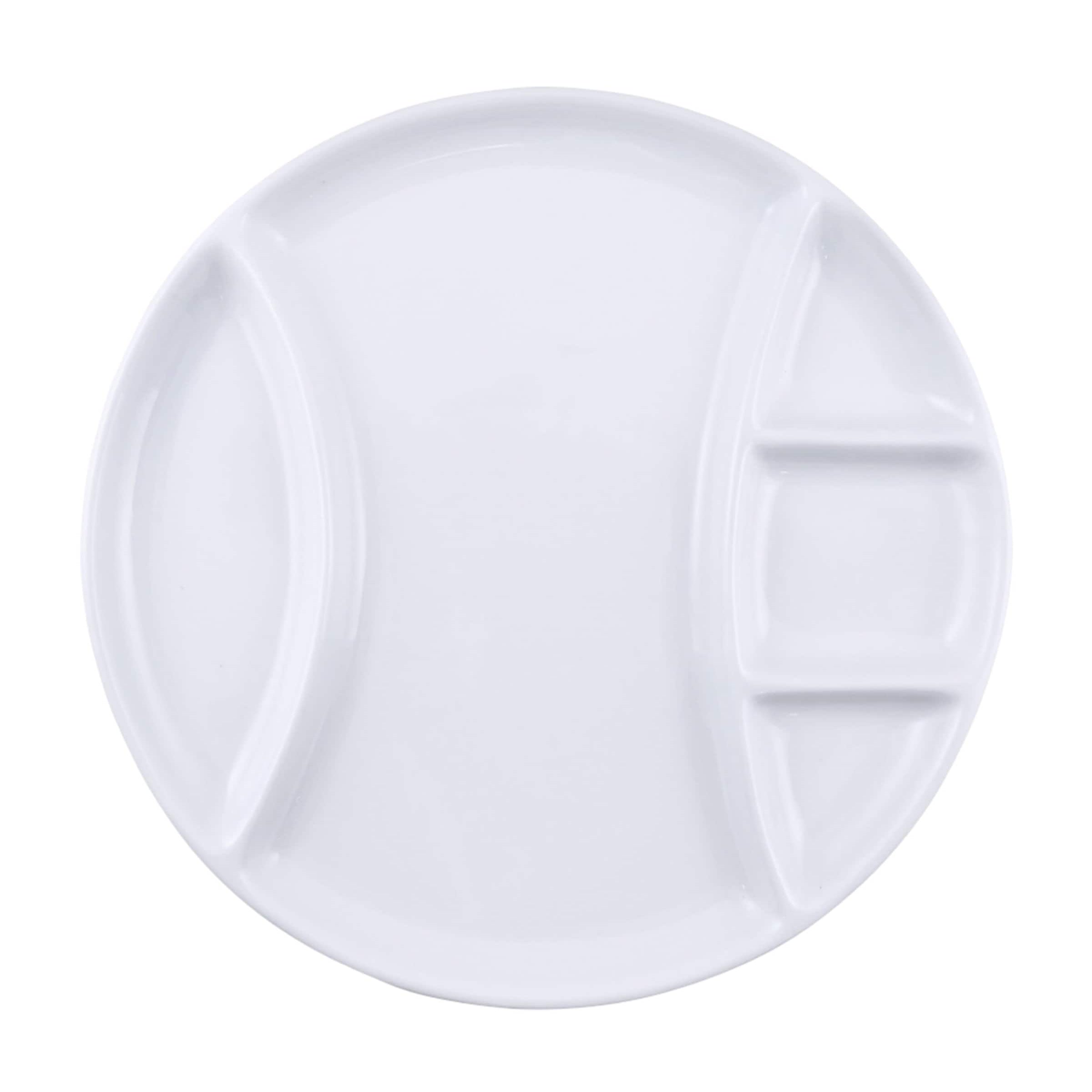 SWISSMAR Set of 4 Ceramic Round Fondue Plates (26cm)