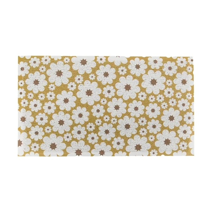 Изтривалка Artsy Doormats Gren Cream Flowers 70 x 40 cm