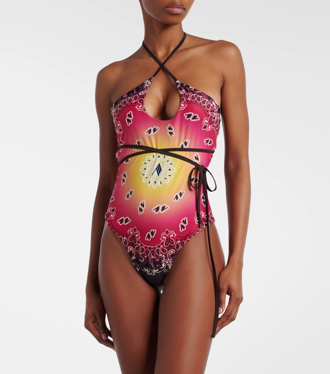 The Attico - Printed swimsuit