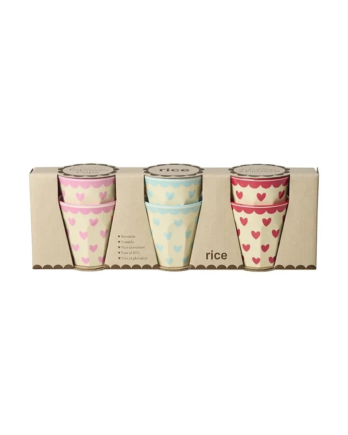 Rice plastik espresso bardak seti 9 x 6 x 26 cm