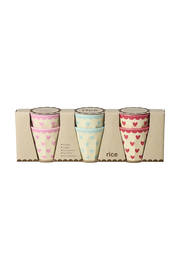 Rice plastik espresso bardak seti 9 x 6 x 26 cm