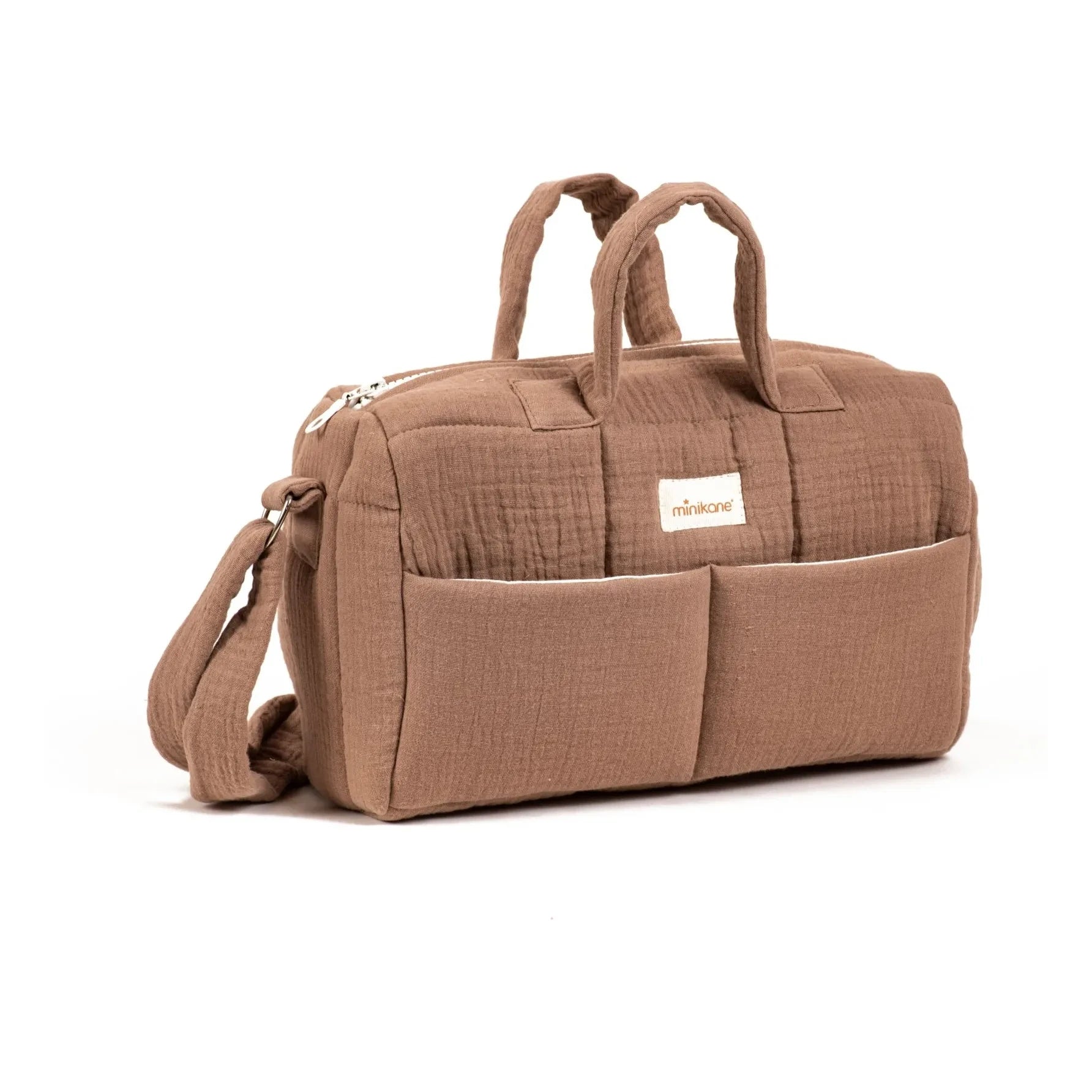 Minikane - Cotton gauze doll changing bag | Mocha