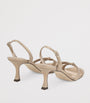 Gold Elsy 70 Metallic Leather Sandals
