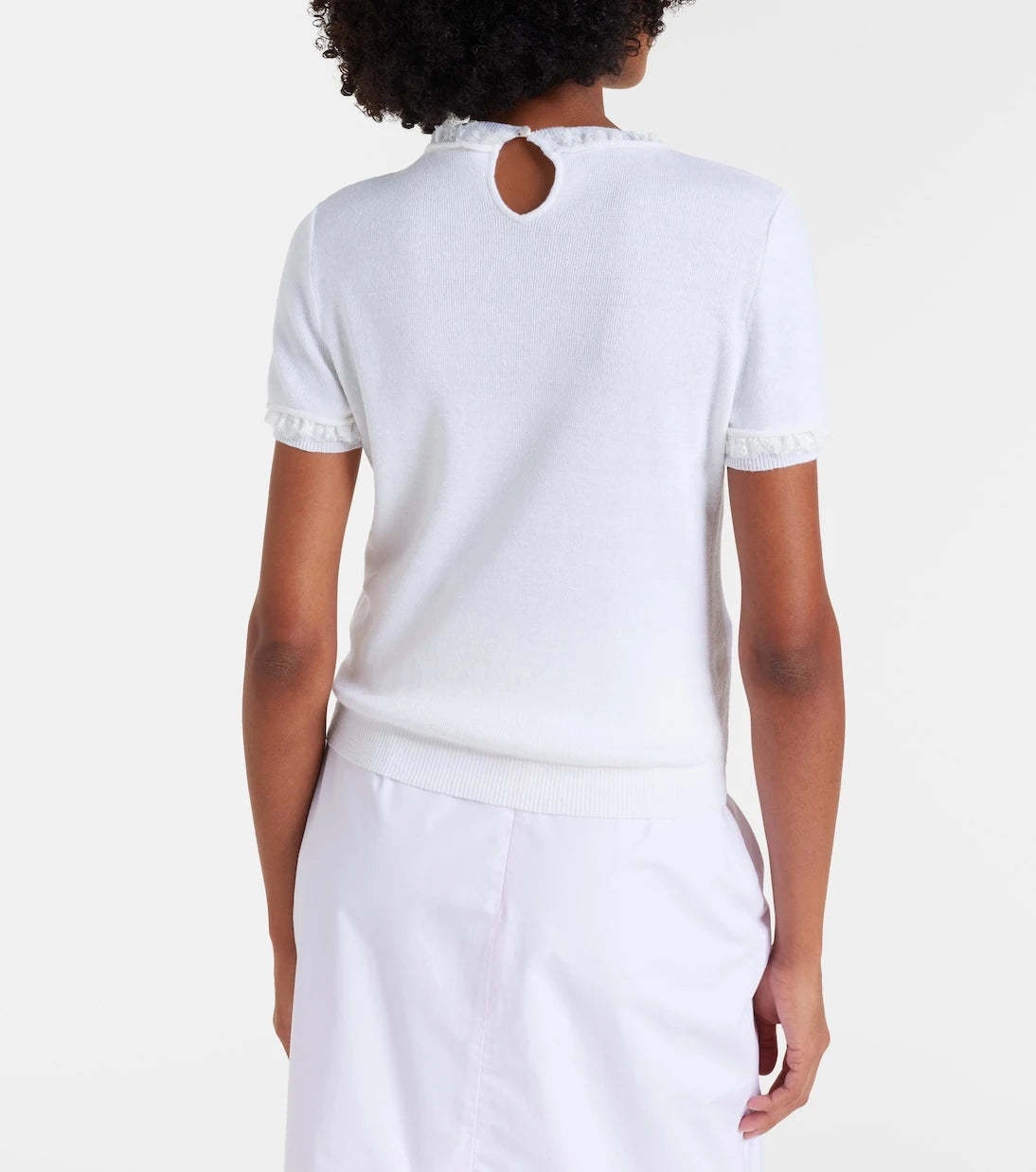 Shushu/Tong - Lace-trimmed linen top