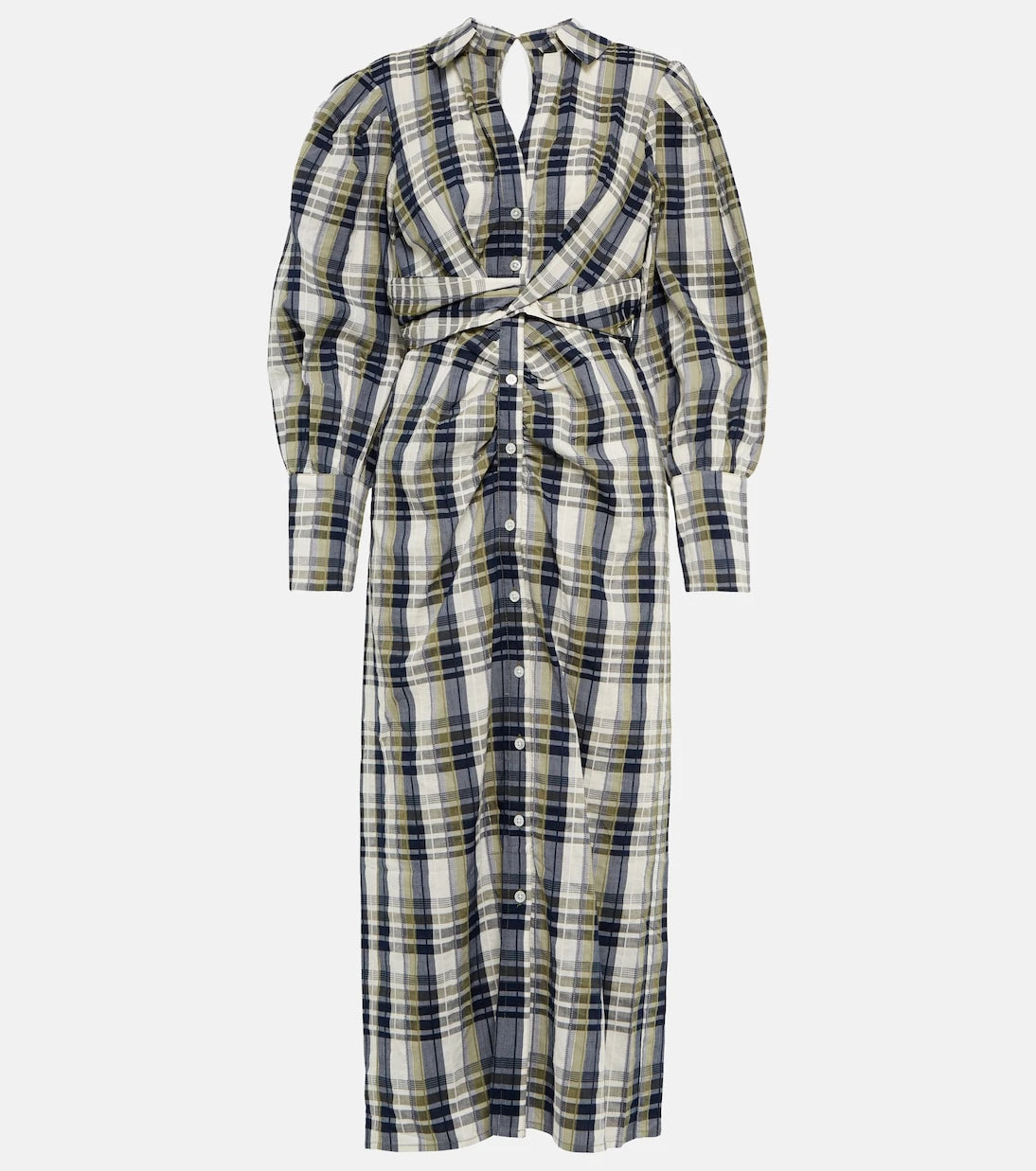 Veronica Beard - Copelyn plaid cotton-blend shirt dress