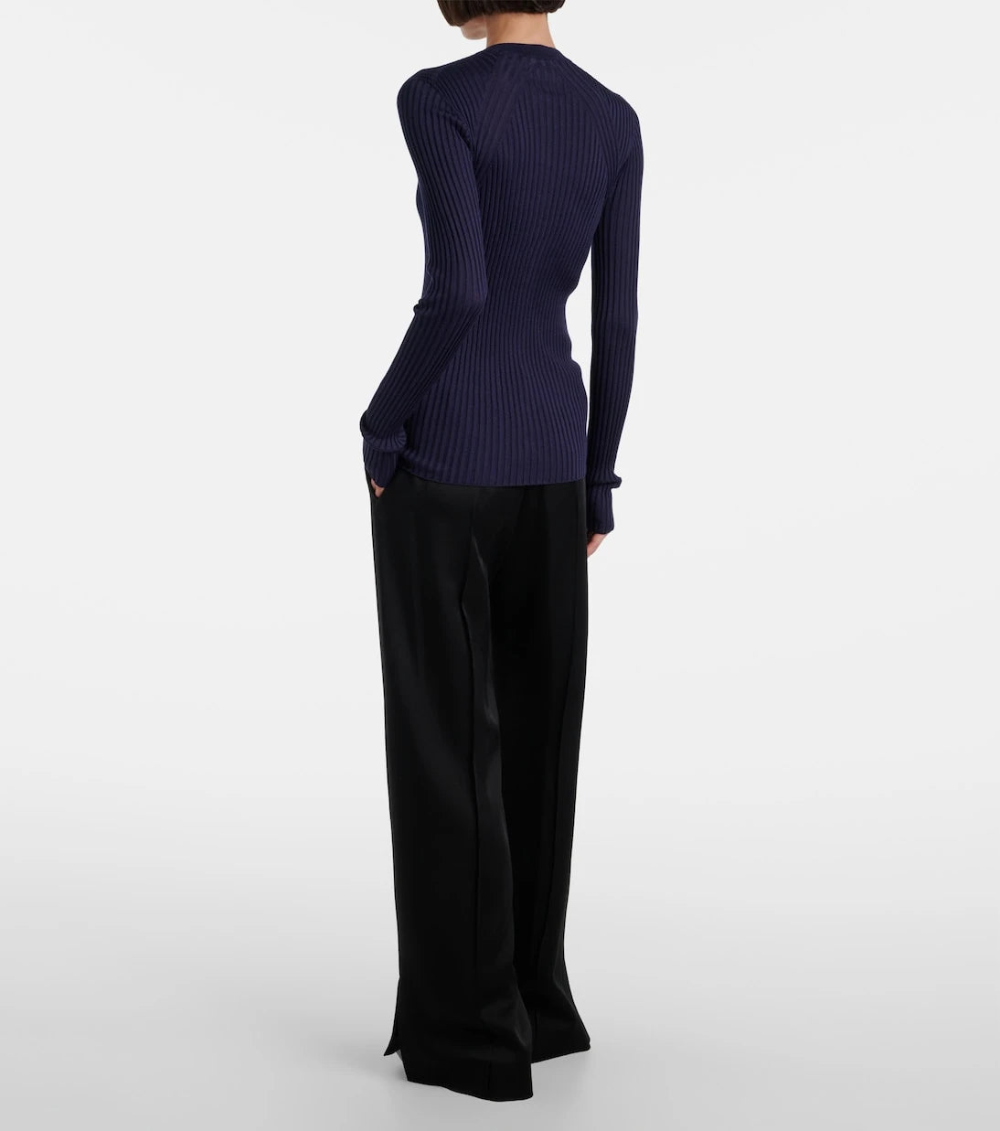Jil Sander - Ribbed-knit silk cardigan