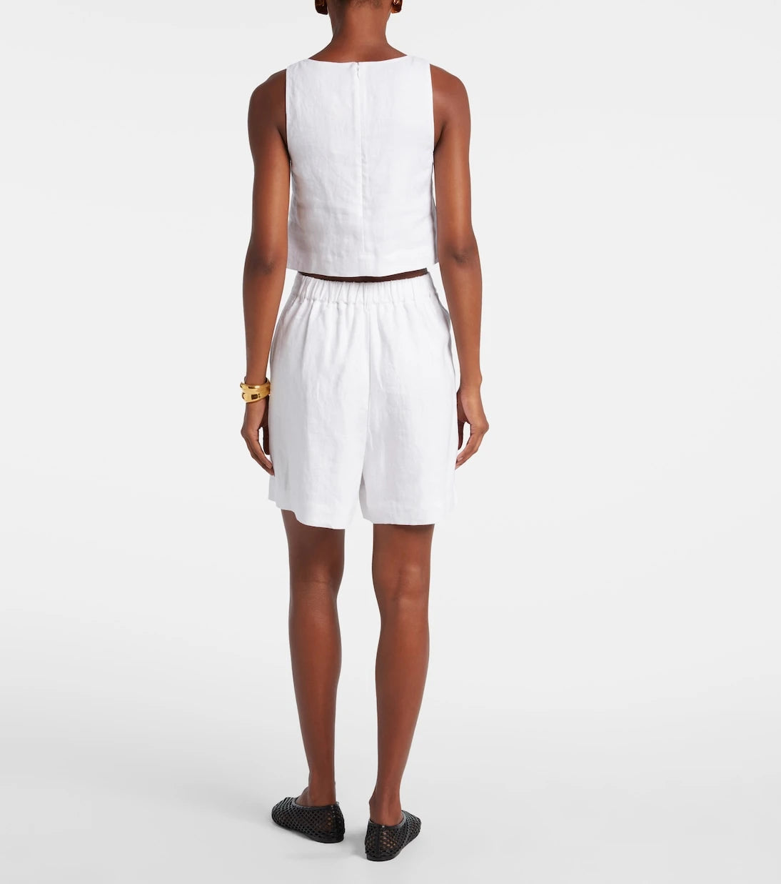 Posse - Marchello high-rise linen shorts