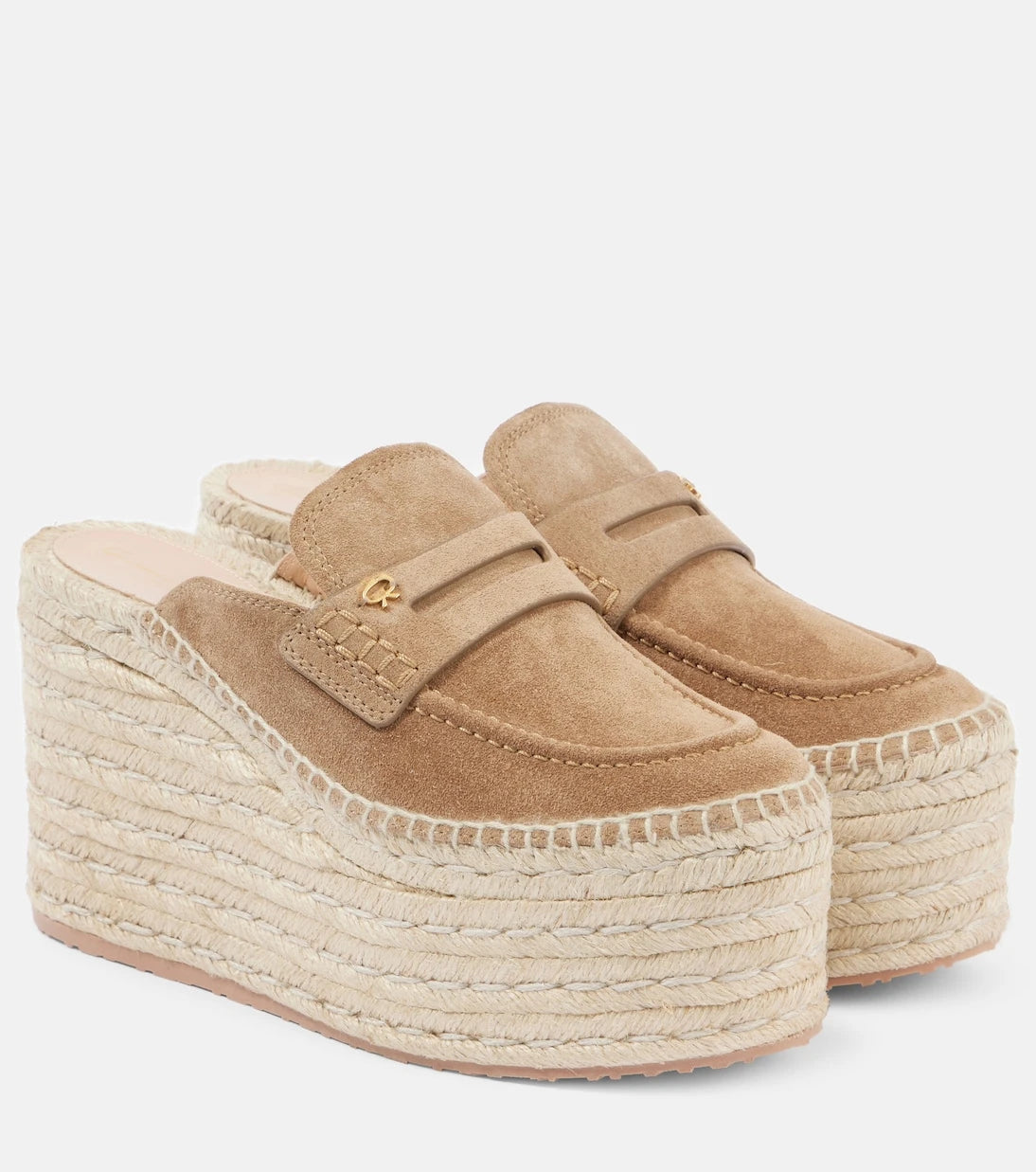 Gianvito Rossi - Suede espadrille wedges