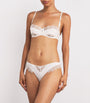 Kiki de Montparnasse Ivory Lace Insert Thong