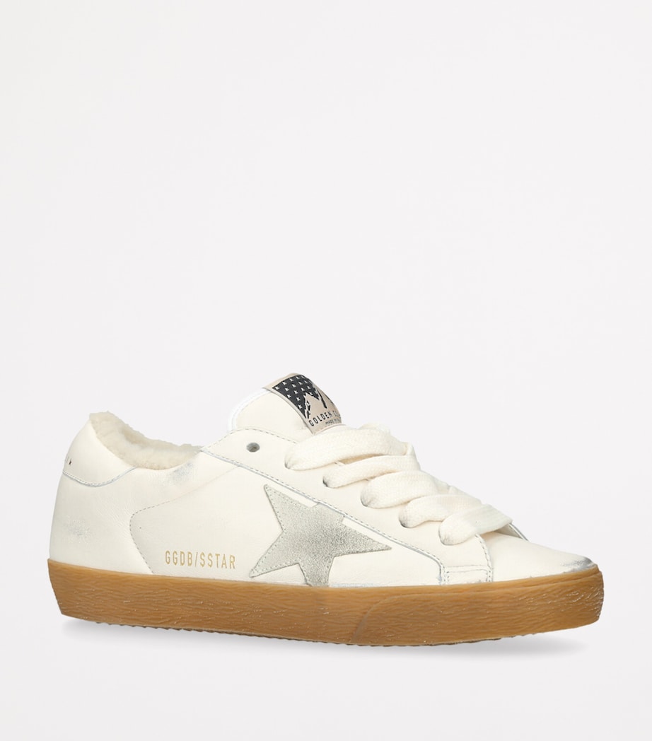 White Leather Super-Star Sneakers