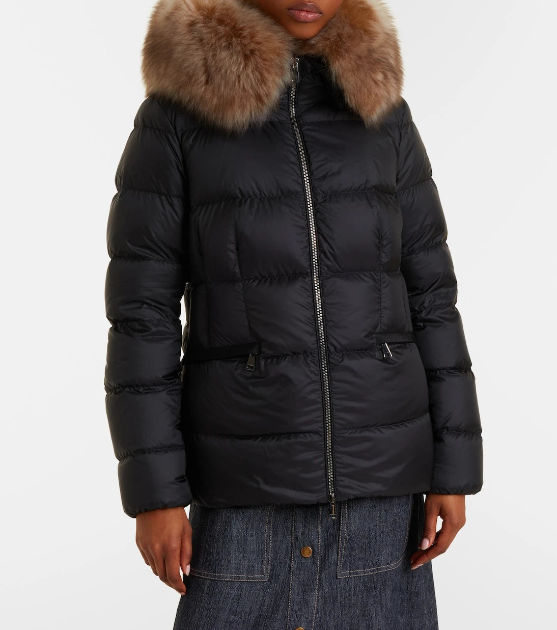 Moncler - Boed shearling-trimmed down jacket