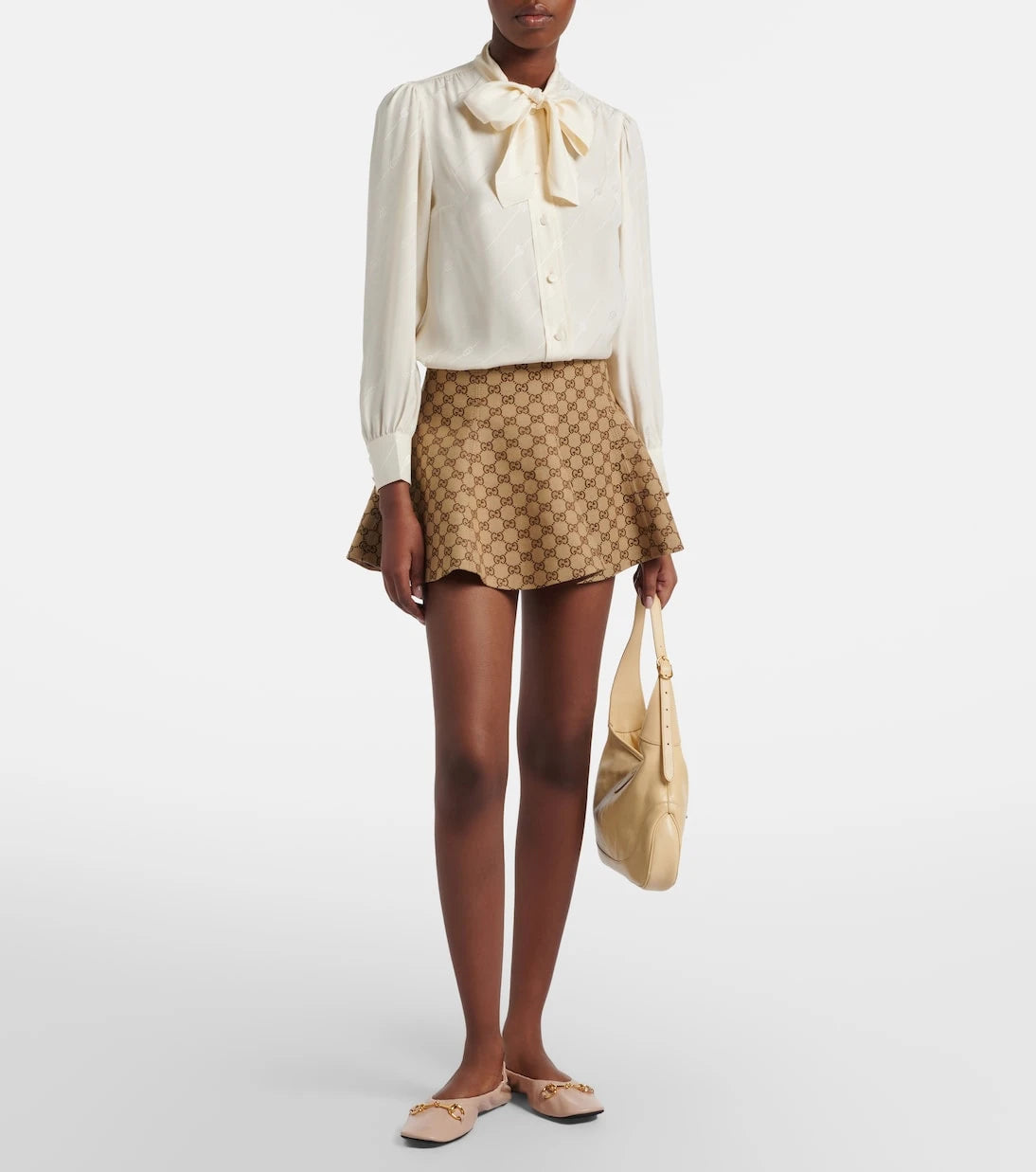 Gucci - Prima Horsebit leather ballet flats