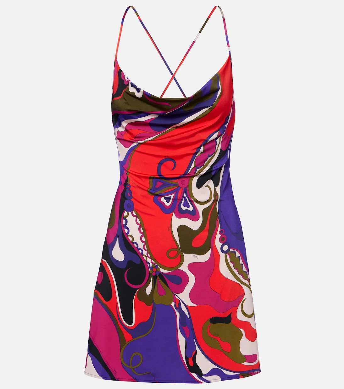 Pucci - Orchidee satin jersey minidress