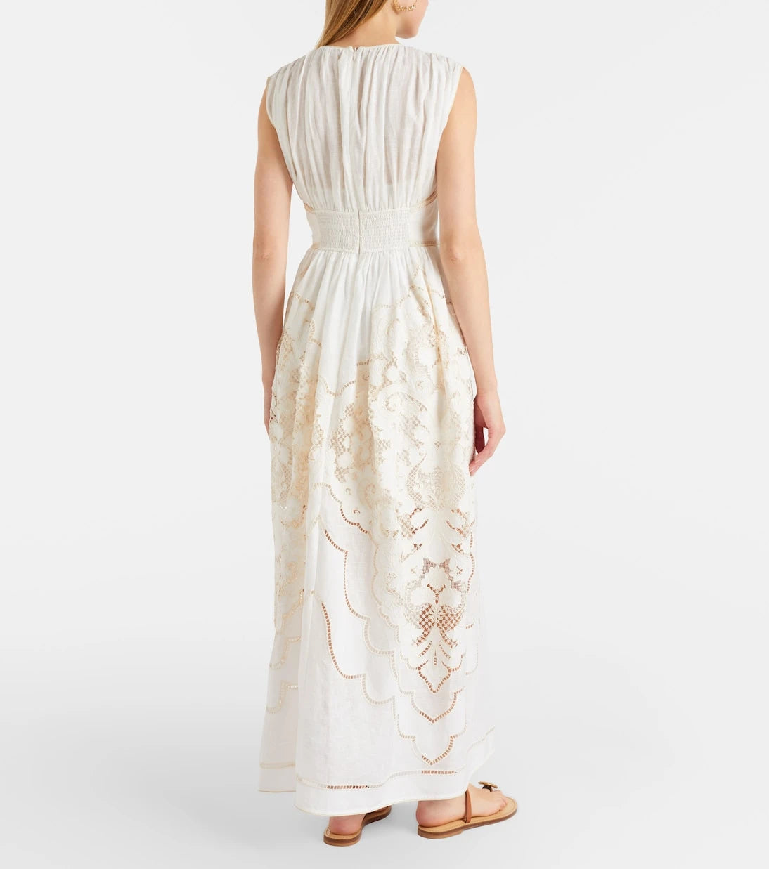 Zimmermann - Daylight embroidered linen maxi dress