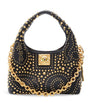 Mini Calfskin Studded Soufflé Shoulder Bag