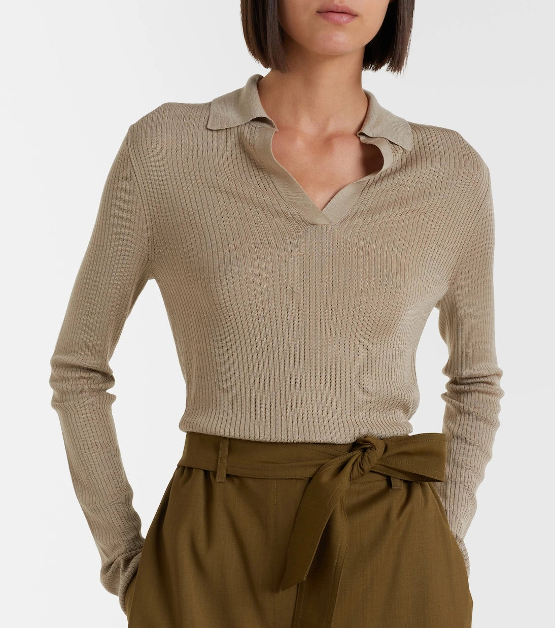Max Mara - Knitted silk and cashmere top