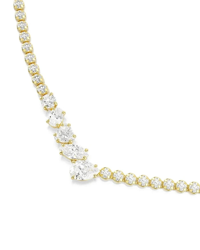 Swarovski metal ve zirkon taşlı kadın kolyesi MESMERA
