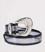 Christian Louboutin Black Bubble PVC Patent Leather Belt