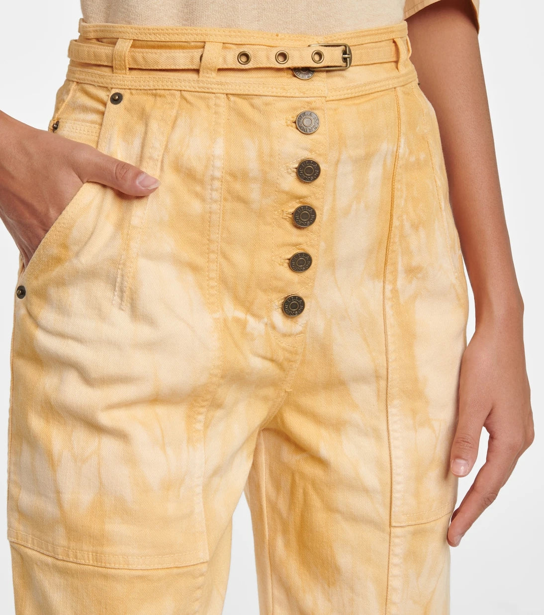 Ulla Johnson - Apollo tapered-fit tie-dye jeans