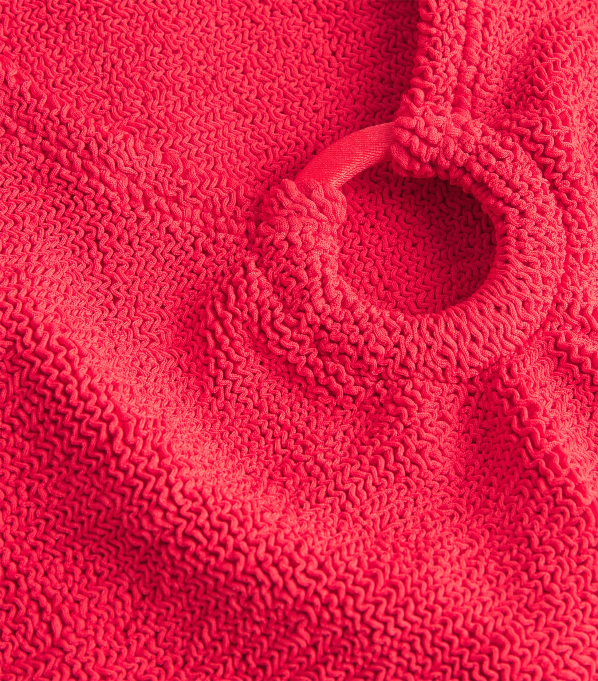 Red Celine Plunge Swimsuit