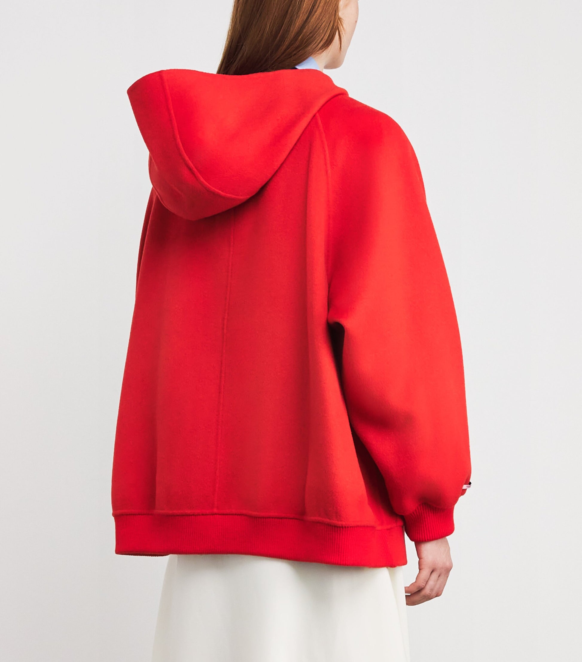 MAX&Co. Yellow Wool-Cashmere Zip-Up Hoodie