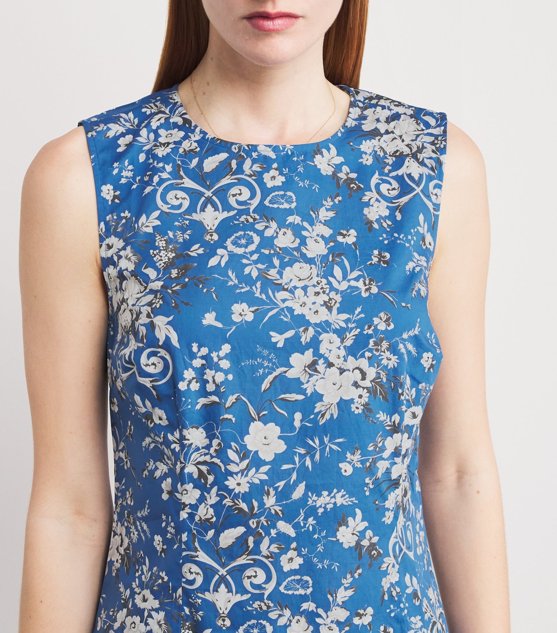 DÔEN Blue Floral Adele Mini Dress