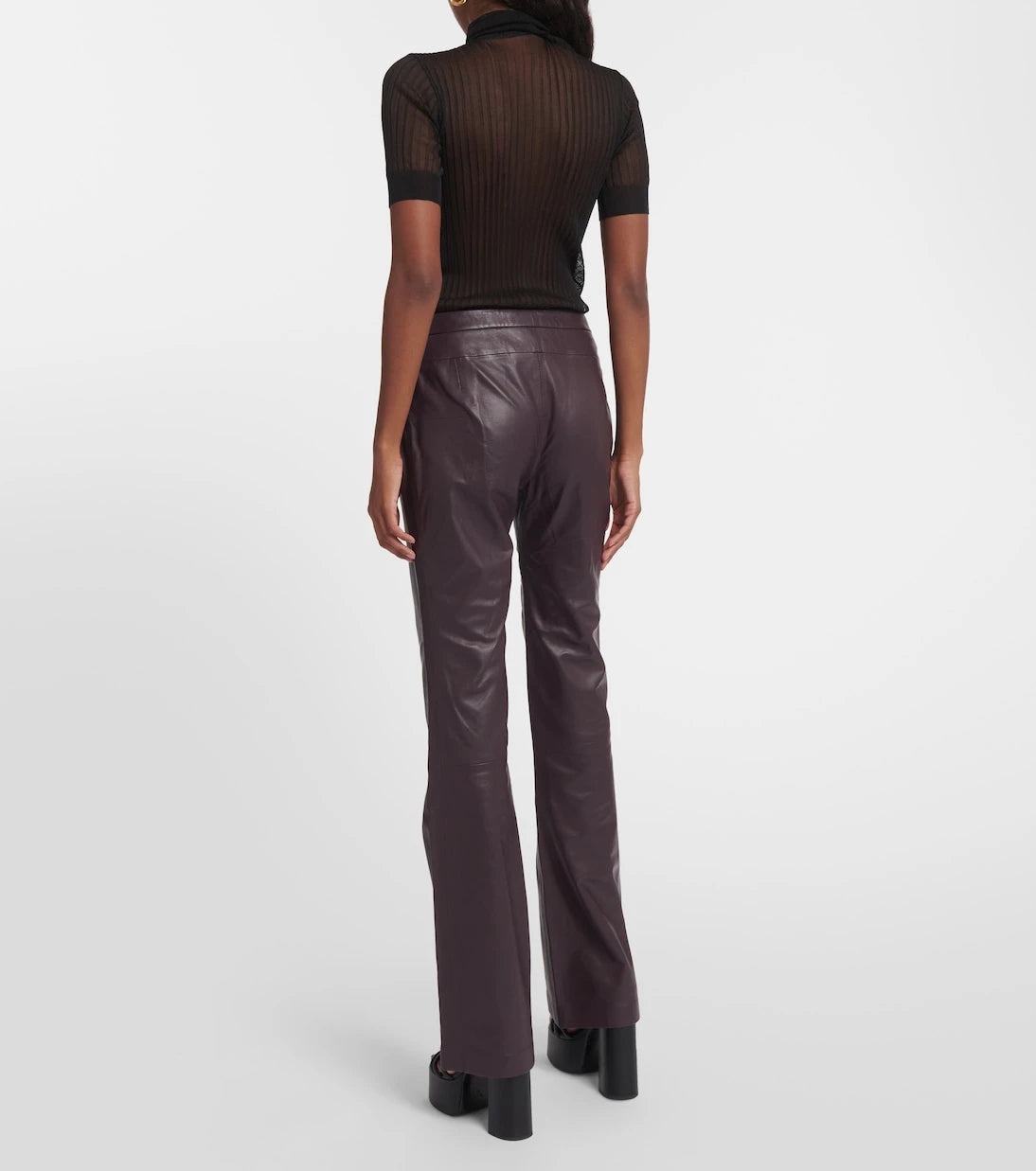 Altuzarra - Serge leather bootcut pants