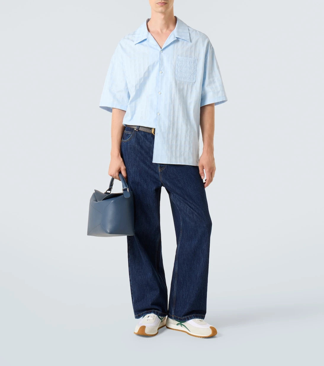 Loewe - Jacquard logo cotton bowling shirt