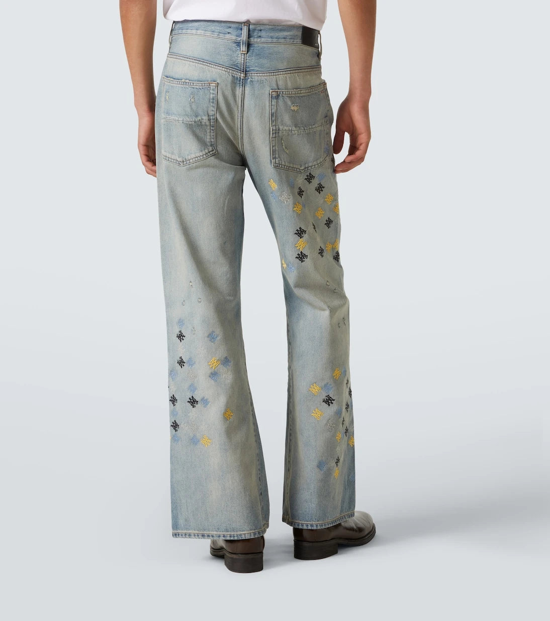 Amiri - Ma Quad embroidered flared jeans