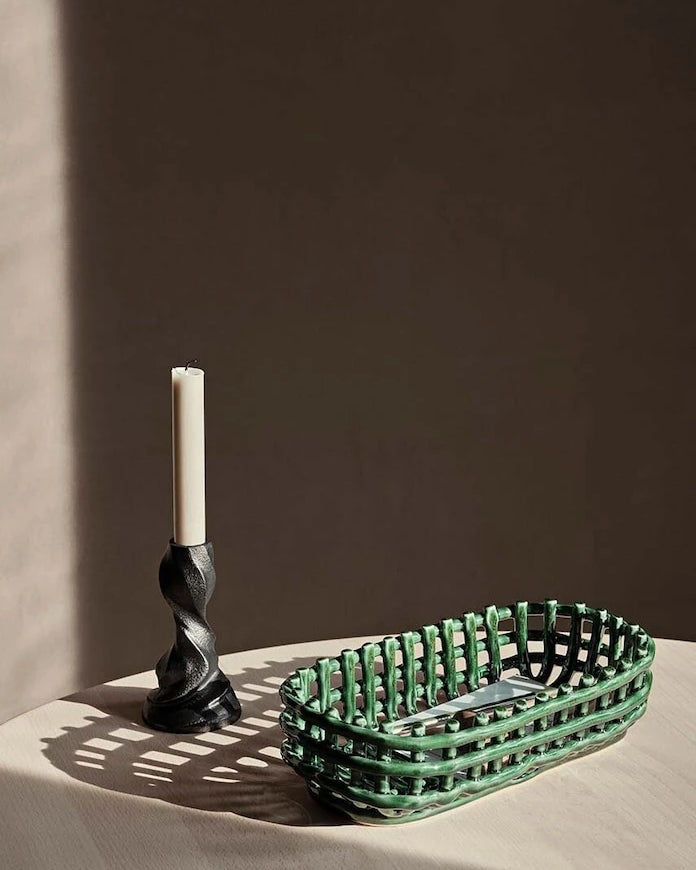 ferm LIVING Ceramic Basket Dekoratif Sepet
