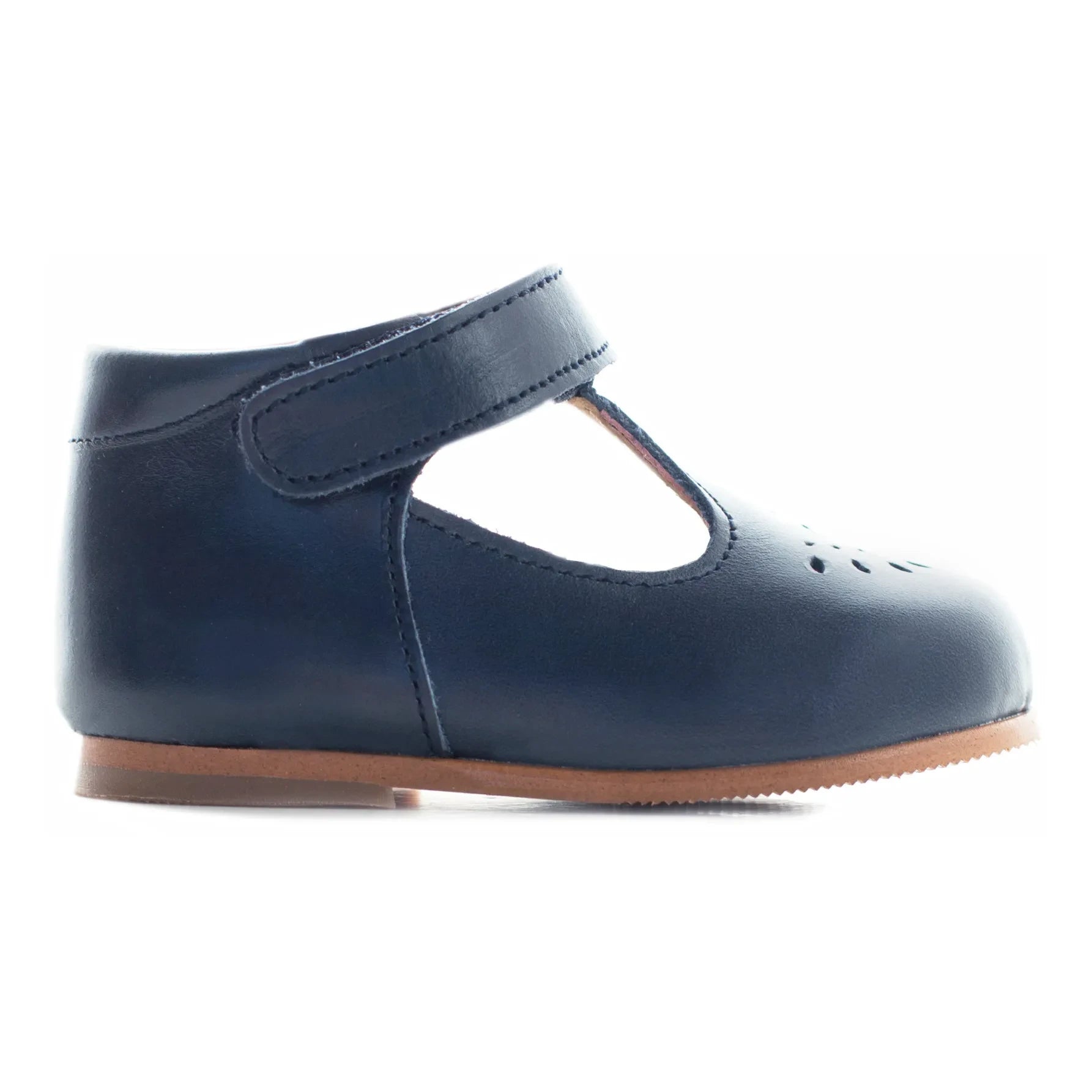 Poppée - Milton T-Bar Velcro Mary Janes | Navy blue