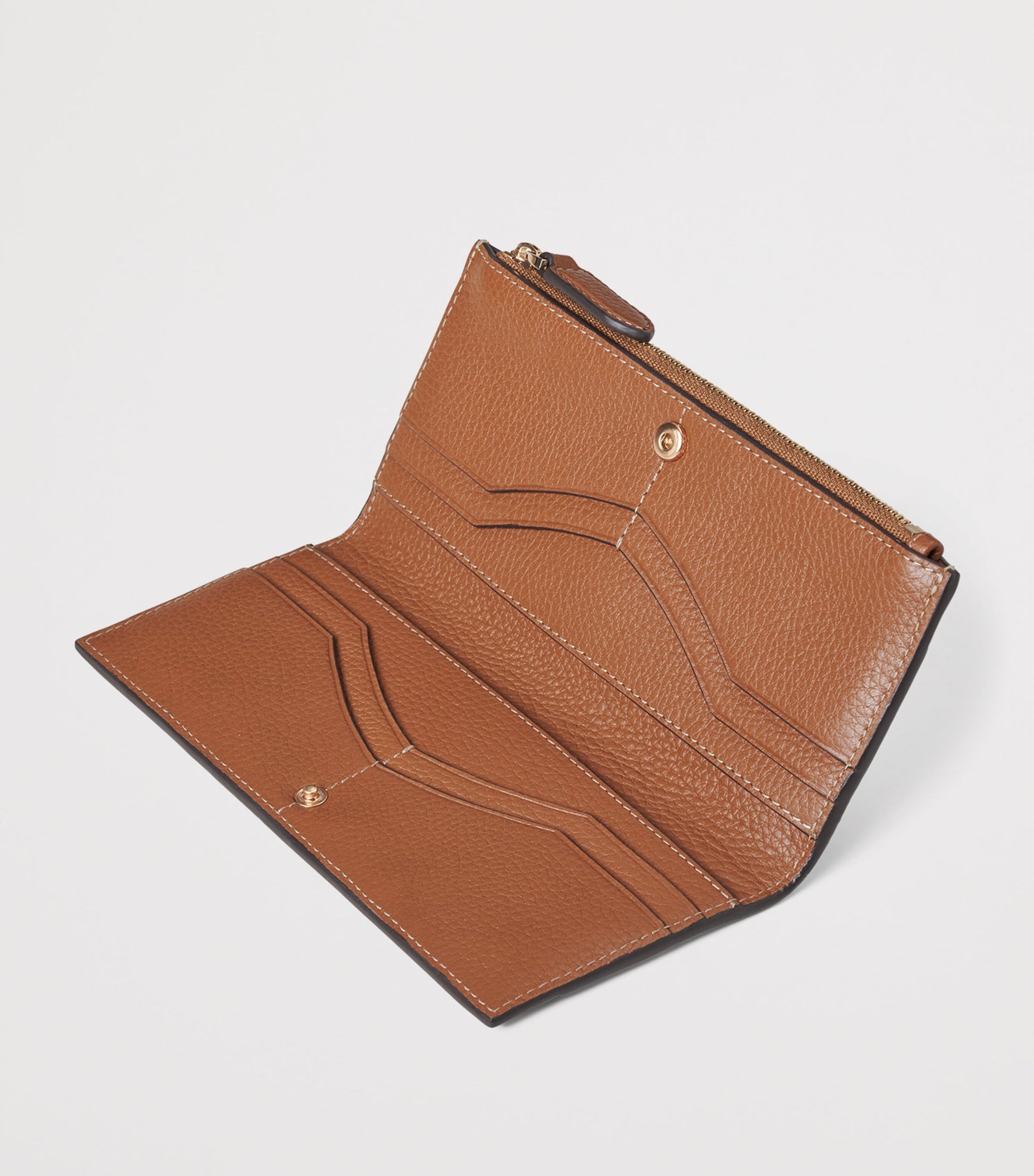 Aspinal Of London Brown Large Leather Hudson Purse