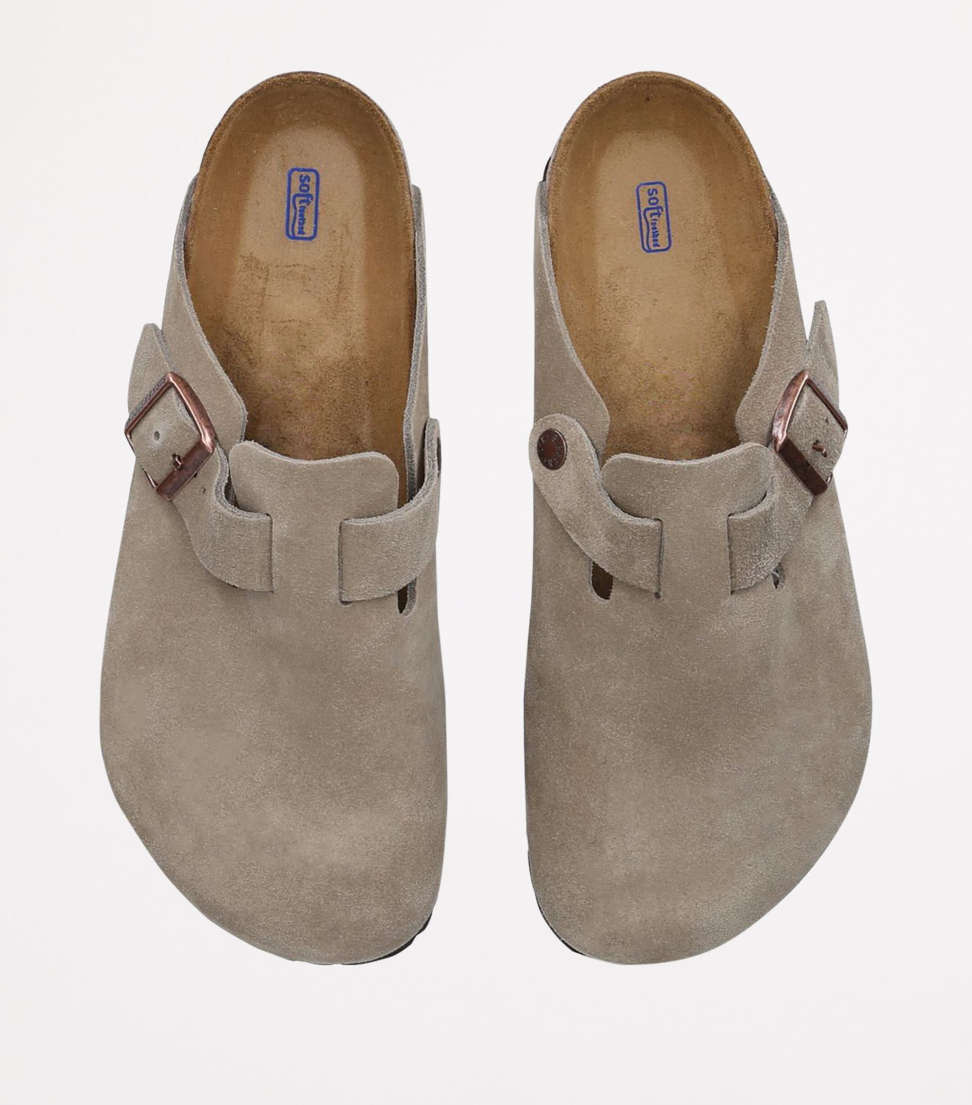 Suede Boston Clogs