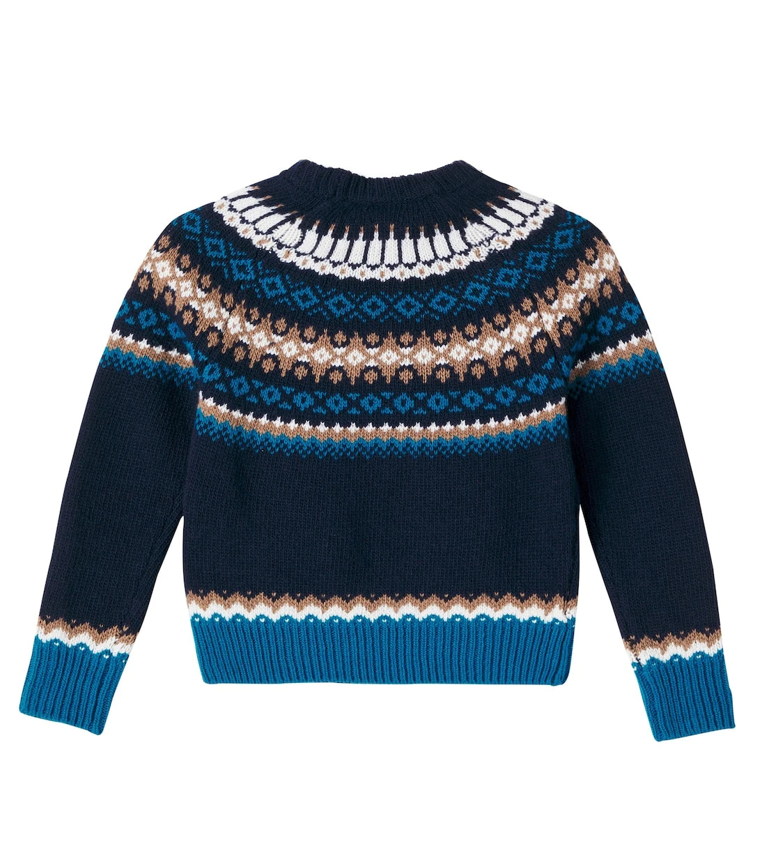Moncler Enfant - Intarsia virgin wool sweater