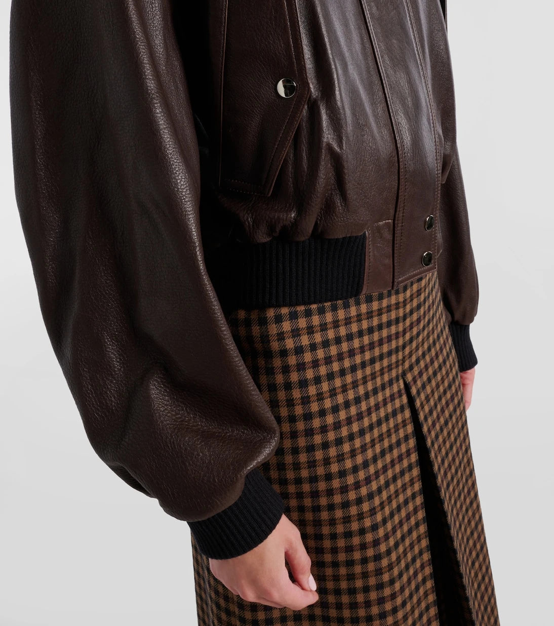 Nour Hammour - Briar deri bomber ceket