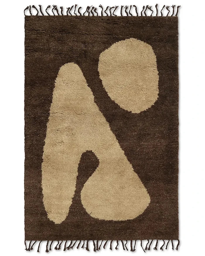 Вълнен килим ferm LIVING Abstract Rug 80 x 120 cm