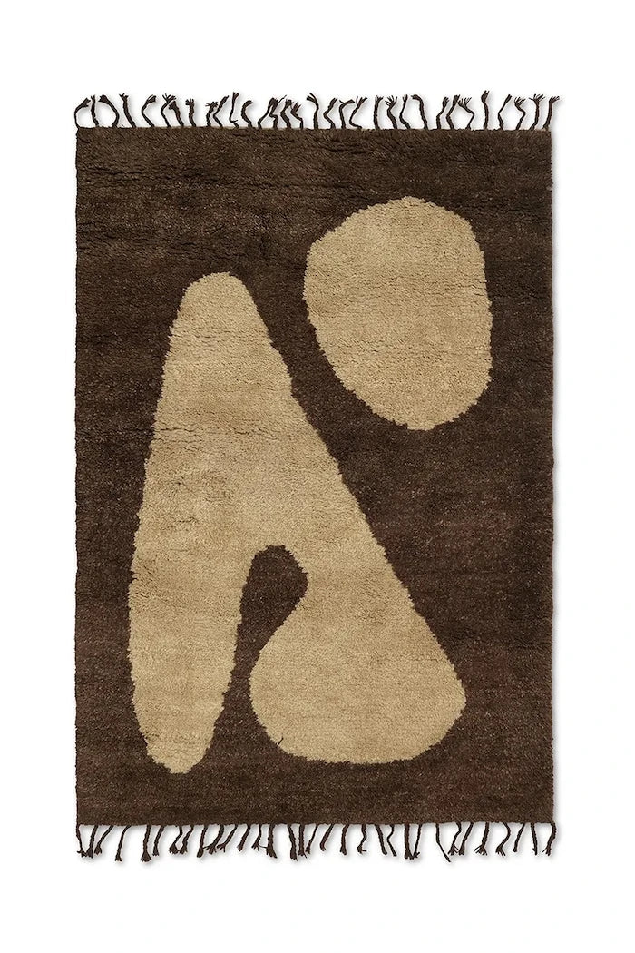 Вълнен килим ferm LIVING Abstract Rug 80 x 120 cm