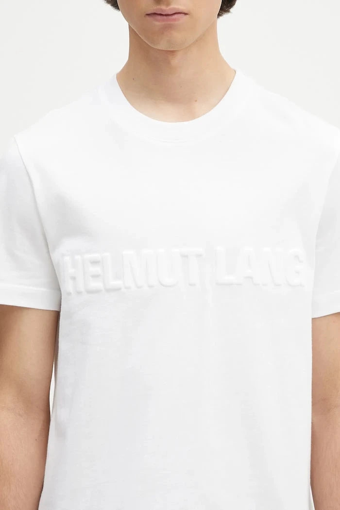 Памучна тениска Helmut Lang EMBOSSED.TEE.ROUNDED