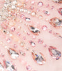 Pamella Roland Pink Tulle Embellished Cape-Detail Gown
