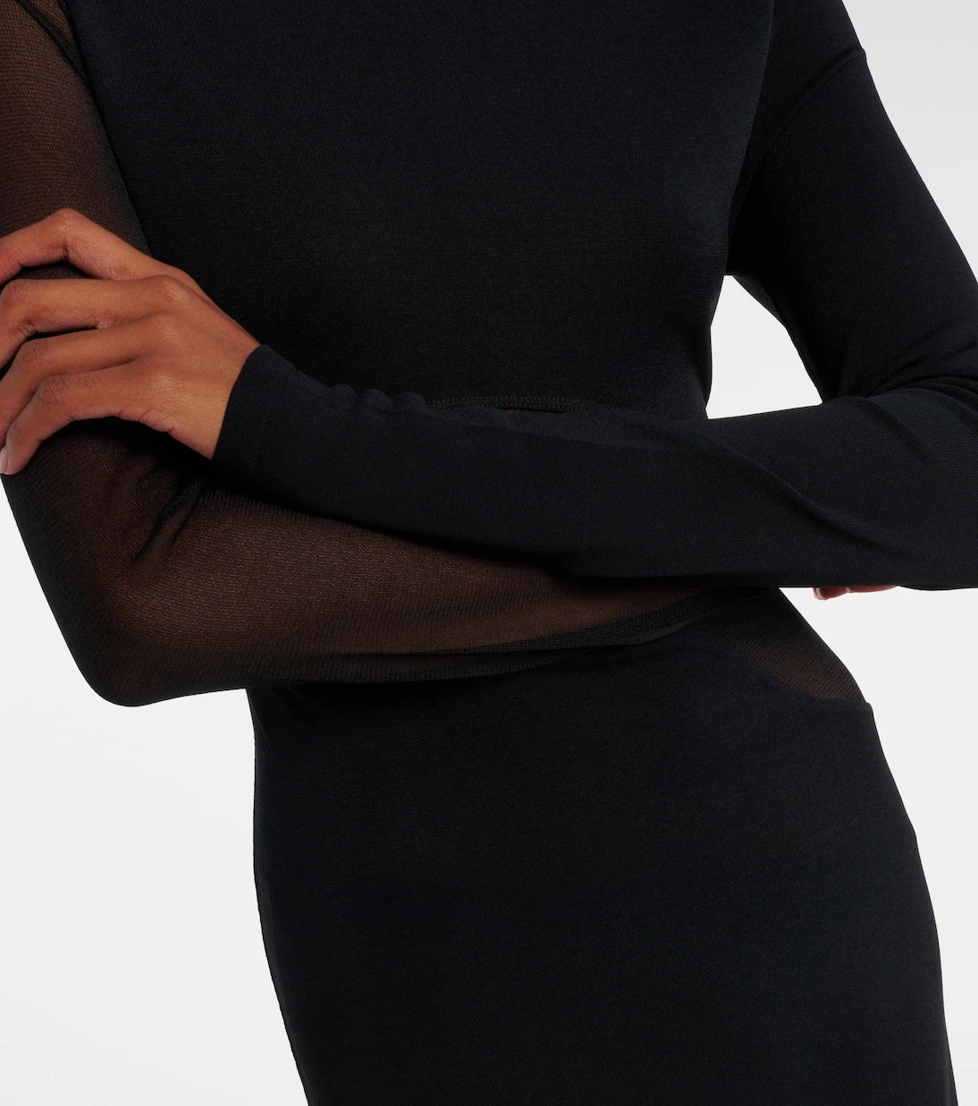 Alaïa - Knitted sheer gown
