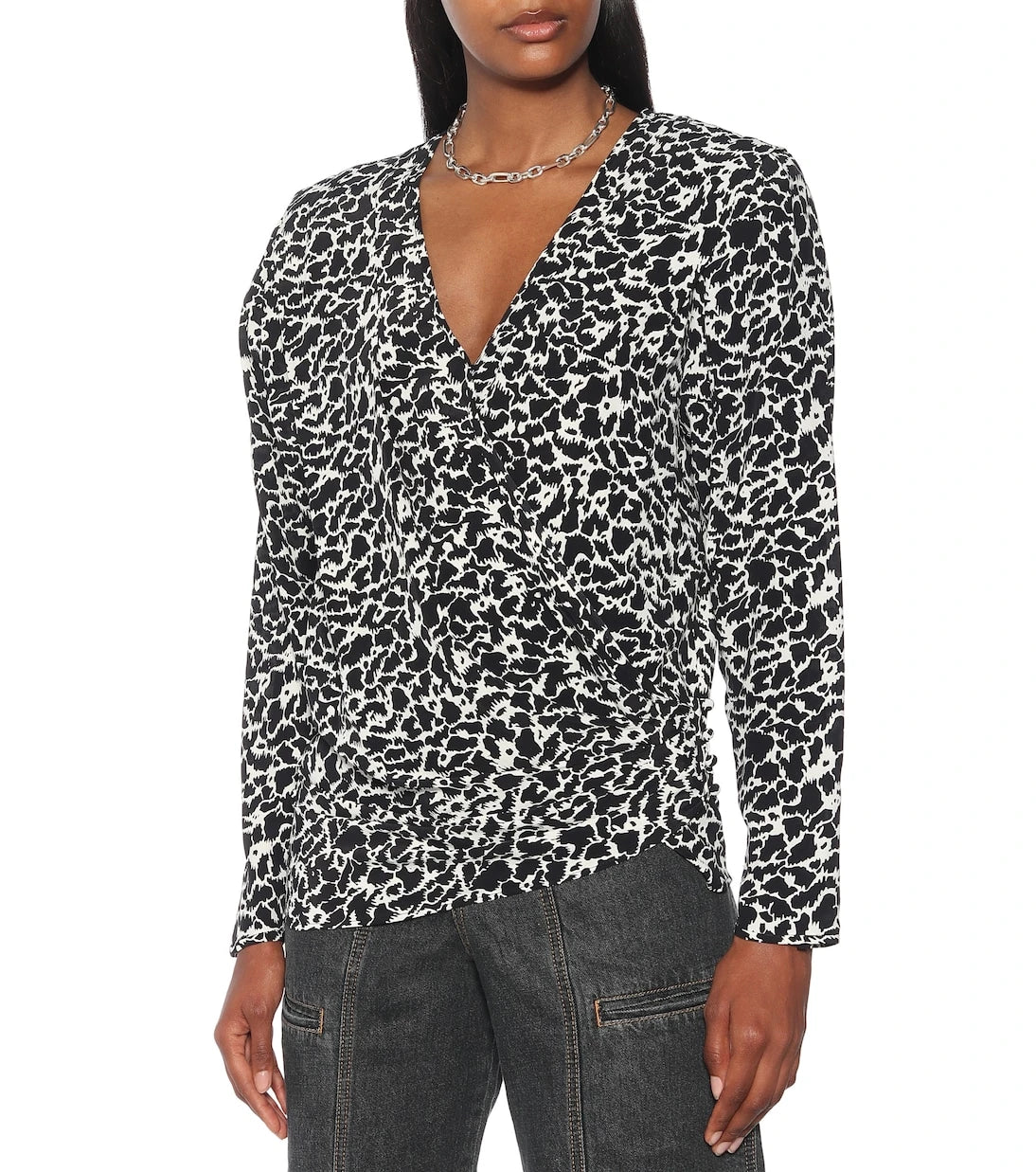 Marant Etoile - Floral wrap blouse