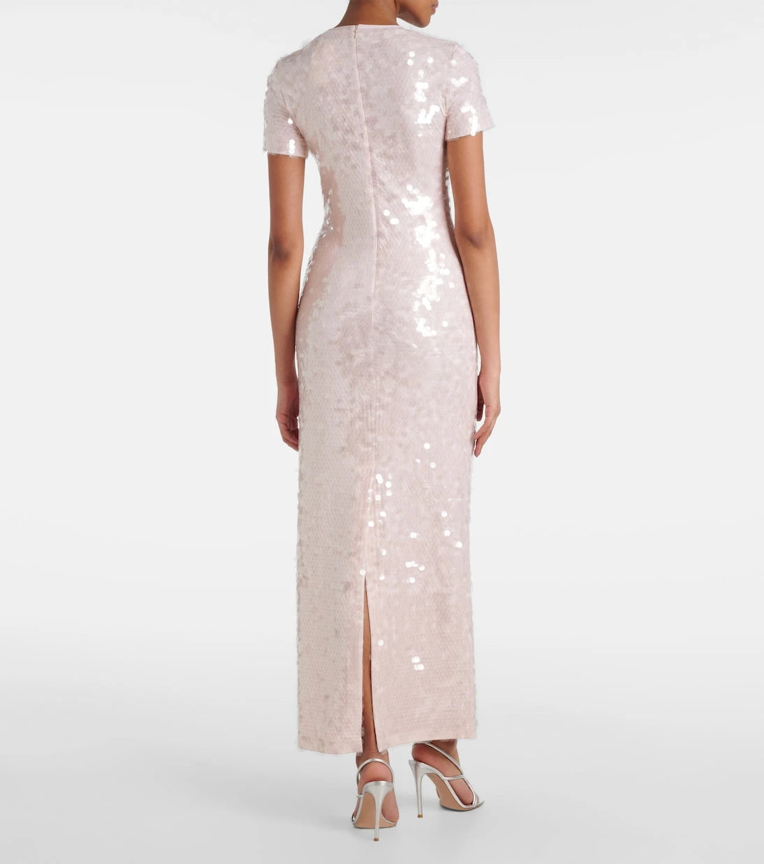 Sportmax - Sequined jersey maxi dress