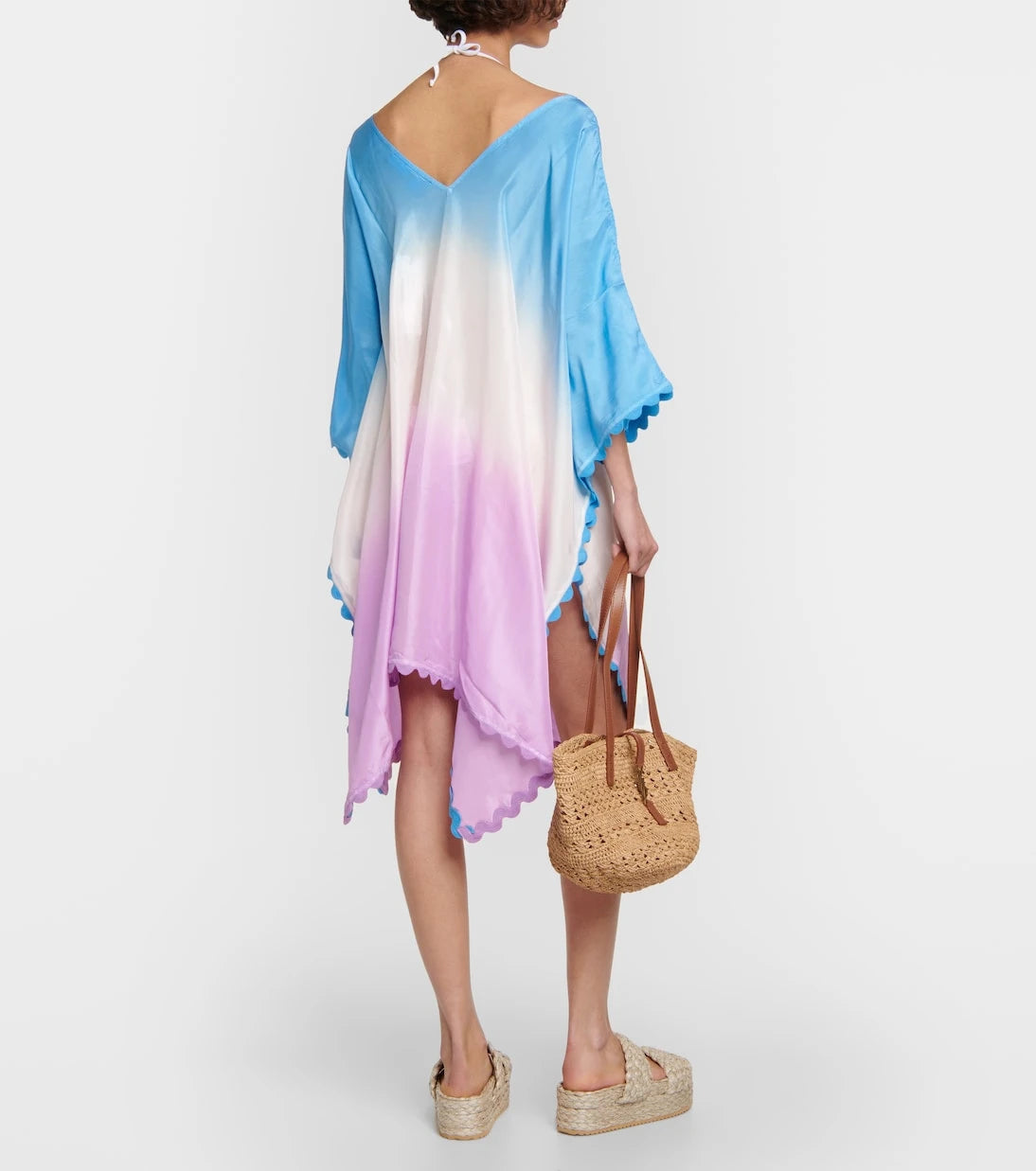 Juliet Dunn - Ombré silk poncho